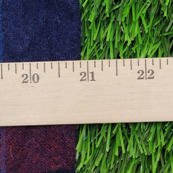 Vintage Pendleton Wool Plaid Shirt Medium 21x27 Elbow-Patch USA - Picture 5 of 11